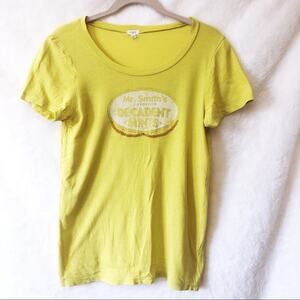 J. Crew Yellow Mr. Smith’s Decadent Mints Shirt